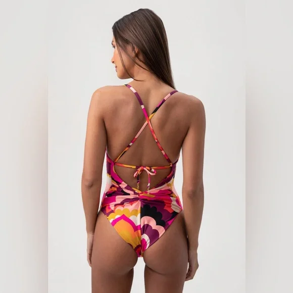 Trina Turk Fan Faire 1 Piece Swimsuit - Picture 2 of 6